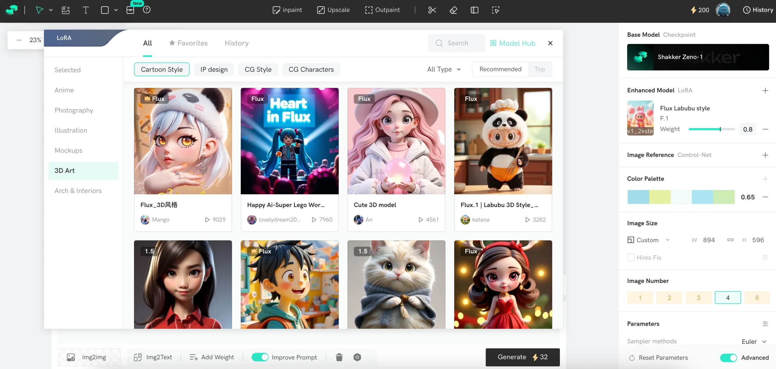 Trình Tạo Hình Ảnh Ai | Shakker Ai